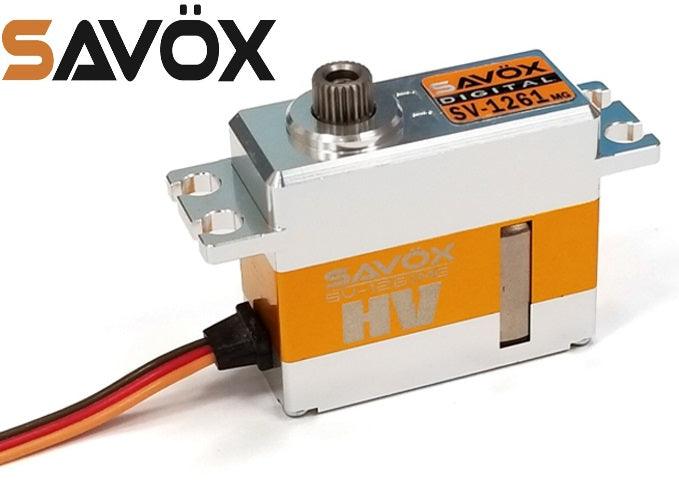 Savox SV-1261MG Mini Hi Torque High Voltage Digital Servo w Glitch Buster - PowerHobby