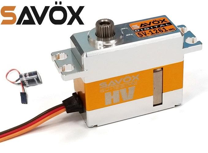 Savox SV-1261MG Mini Hi Torque High Voltage Digital Servo w Glitch Buster - PowerHobby