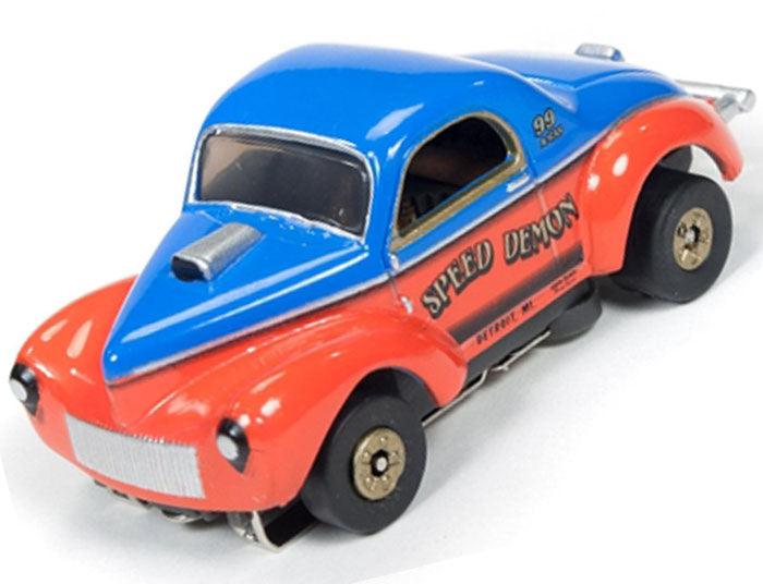 Autoworld Thunderjet R14 1941 Willys Coupe Gasser Speed Demon Tjet AFX SC304 AW - PowerHobby