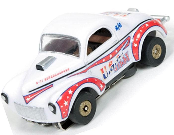 Autoworld Thunderjet 1941 Willys Coupe Gasser USA Willy Tjet AFX SC304 AW R14 - PowerHobby