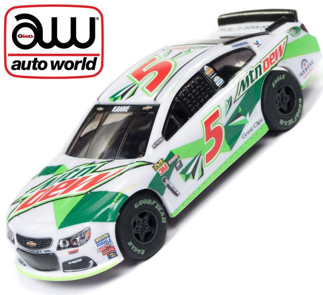 Auto world NASCAR Kasey Kahne 2017 Chevy SS #5 Mountain Dew AFX Slot - PowerHobby