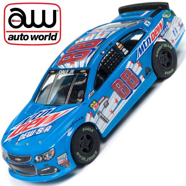 Auto world NASCAR Dale Earnhardt Jr. 2017 Chevy SS #88 Mountain Dew AFX Slot - PowerHobby