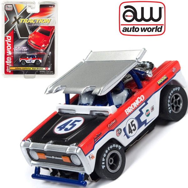 Auto World Ford Baja Bronco Red Xtraction AFX HO Scale slot Car SC331 - PowerHobby
