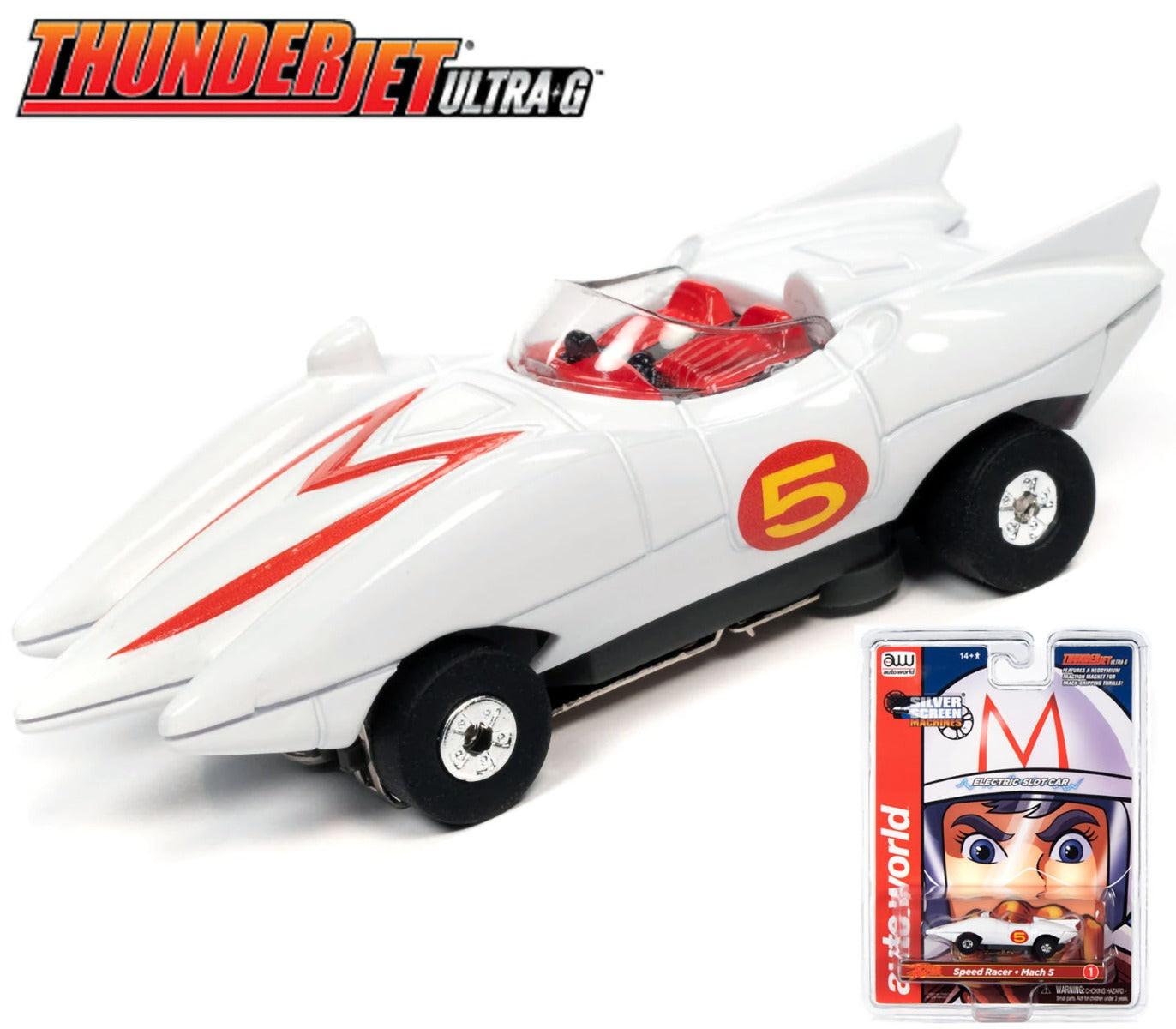 Auto World 17' Speed Racer Mach 5 Mania Slot Race Set HO Scale SRS361