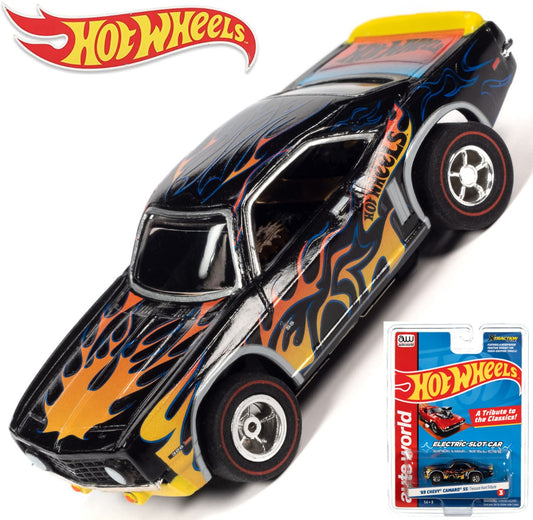 Auto World 1969 Camaro SS Hot Wheels Flames HO Slot Car SC382 - PowerHobby