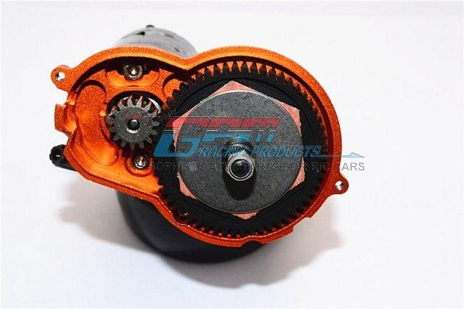 GPM SCX2038GCA-GUN SILVER ALUMINUM SPUR GEAR COVER AXIAL SCX10 II - PowerHobby