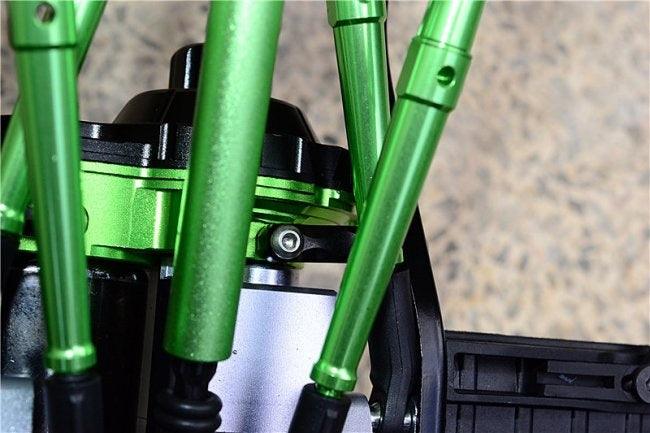 GPM ALUMINUM TRANSMISSION SUPPORTING MOUNT AXIAL SCX10 II GUN SILVER - PowerHobby