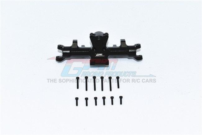GPM ALUMINUM FRONT GEAR BOX AXIAL 1:24 SCX24 DEADBOLT / JEEP WRANGLER BLACK - PowerHobby
