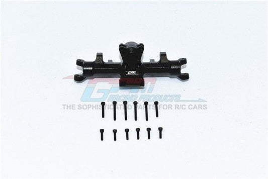 GPM ALUMINUM FRONT GEAR BOX AXIAL 1:24 SCX24 DEADBOLT / JEEP WRANGLER BLACK - PowerHobby
