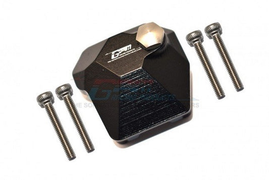 GPM AXIAL Racing SCX10 III JEEP WRANGLER Aluminum Gearbox Cover Black - PowerHobby