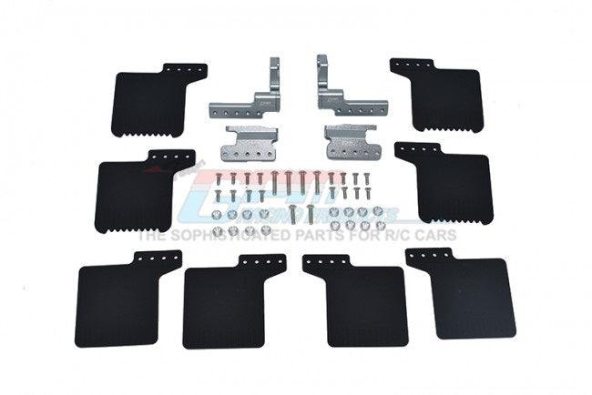 GPM MUD FLAP AXIAL 1/10 SCX10 III JEEP WRANGLER / JEEP GLADIATOR GUN SILVER - PowerHobby