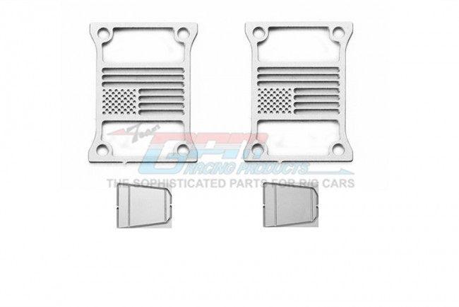 GPM RC CAR TAILLIGHT COVER TYPE C AXIAL SCX10 III JEEP JL WRANGLER SILVER - PowerHobby