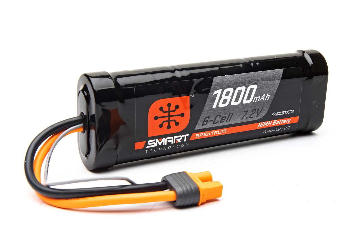 Spektrum SPMX18006C3 1800mAh 6-Cell 7.2V Smart NiMH Battery IC3 - PowerHobby