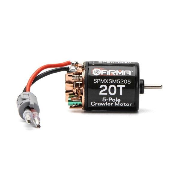 Spektrum SPMXSM5205 Firma 20T Rebuildable 5-Pole Brushed Crawler Motor - PowerHobby