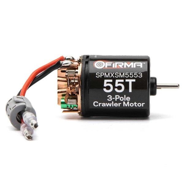 Spektrum SPMXSM5553 Firma 55T Rebuildable 3-Pole Brushed Crawler Motor - PowerHobby