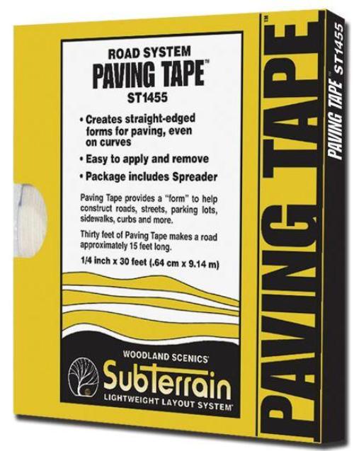 Woodland Scenics ST1455 N/HO Paving Tape 1/4"x30' Train Scenery - PowerHobby