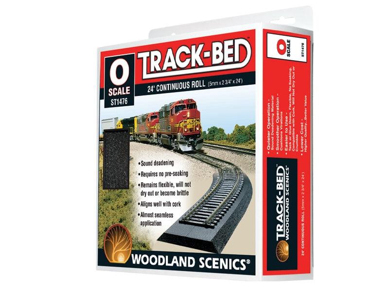 Woodland Scenics ST1476 O Train Tracks Track-Bed Roll 24' - PowerHobby