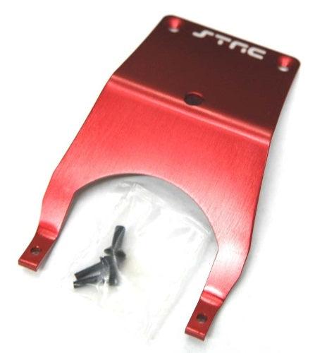 STRC Concepts ST3623FR Aluminum Front Skid Plate/Hardware Red Traxxas Stampede - PowerHobby