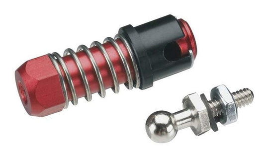 Sullivan S590 Aluminum Ball Connector w/ Locking Sleeve 2-56 Red - PowerHobby