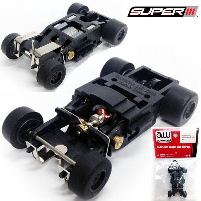 AutoWorld Super III Complete Replacement Chassis HO Slot Car PSCS3-029 - PowerHobby