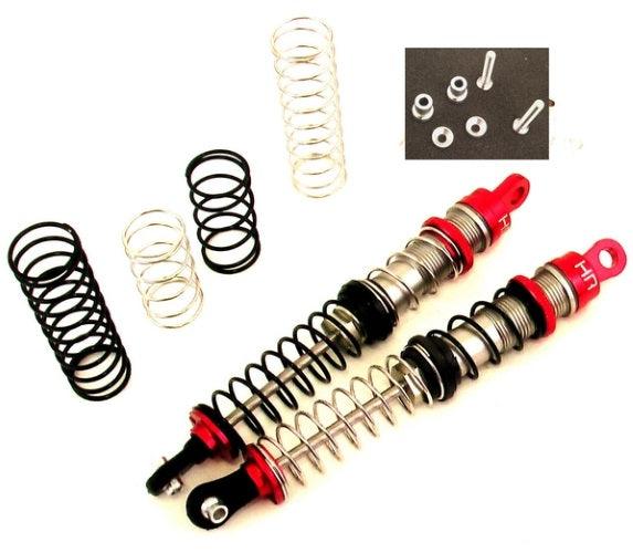Hot Racing TD120DR02 Red Aluminum 123mm Double Spring Shocks - PowerHobby
