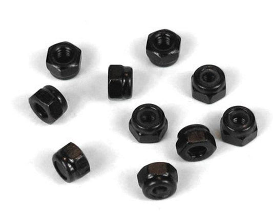 Tekno RC TKR1201 M3 Locknuts (Black, 10pieces) EB48 / SL ET48 NB48 MT410 SCT410 - PowerHobby