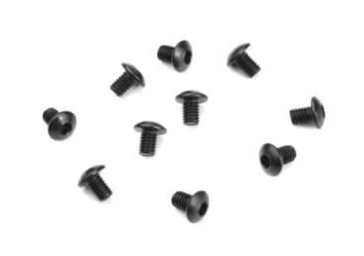 Tekno TKR1400 M3x4mm Button Head Screws (Black 10pieces) EB410 ET410 - PowerHobby