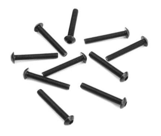 Tekno TKR1409 M3x20mm Button Head Screws (Black, 10pieces) EB410 ET410 - PowerHobby