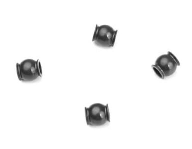Tekno TKR6548 Pivot Balls (5.5mm, flanged, 4pieces) EB410 EB410.2 ET410 ET410.2 - PowerHobby