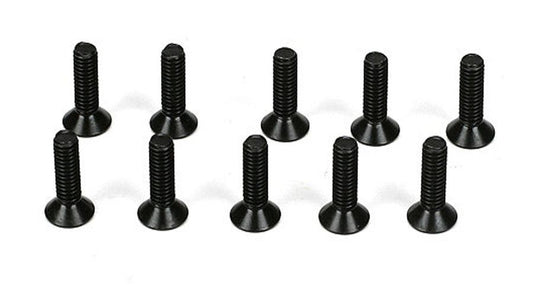 Losi 3x10mm Flat Head Screws TLR 22 / 22T / 22SCT / 22 2.0 / 22 4.0 22X-4 - PowerHobby