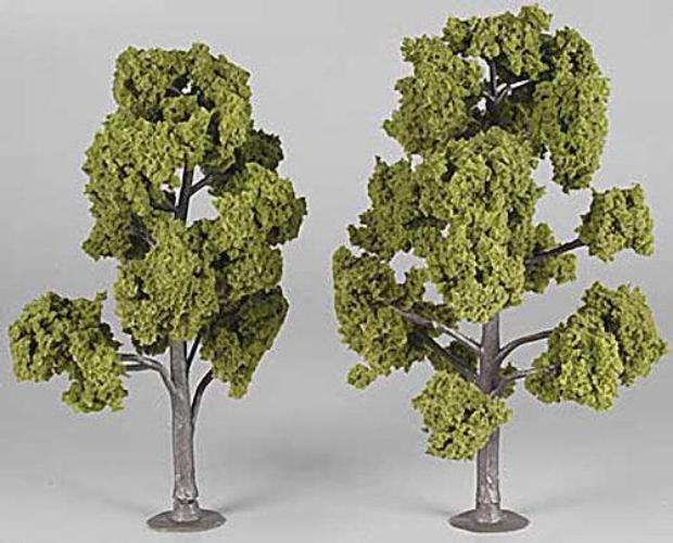 Woodland Scenics TR1515 N/HO Assembled Tree Light Green 7" Train Scenery - PowerHobby