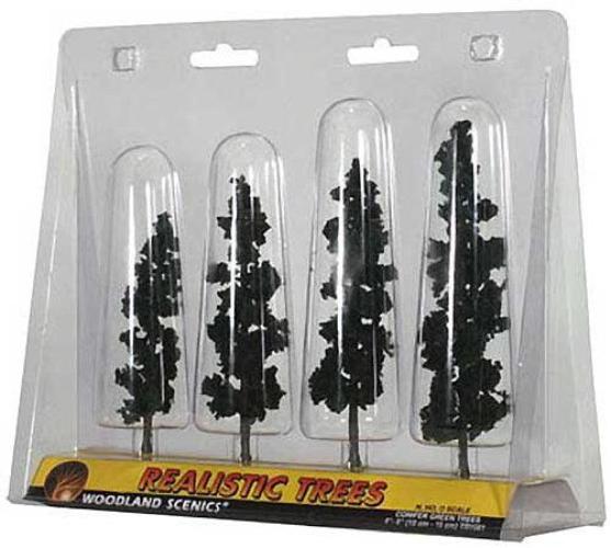 Woodland Scenics TR1561 N/HO Assembled Conifer Pine Green 6" Train Scenery - PowerHobby