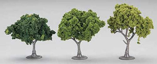 Woodland Scenics TR1571 N/HO Mixed Green Deciduous Trees 2-3" (23) Train Scenery - PowerHobby