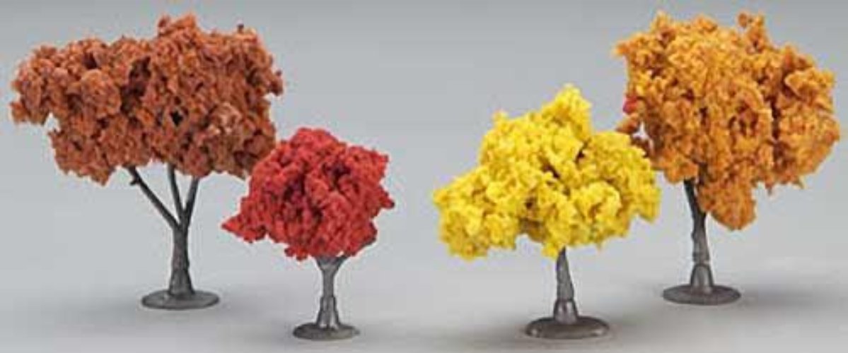 Woodland Scenics TR1575 N/HO Fall Deciduous Trees 3/4-2" (38) Train Scenery - PowerHobby