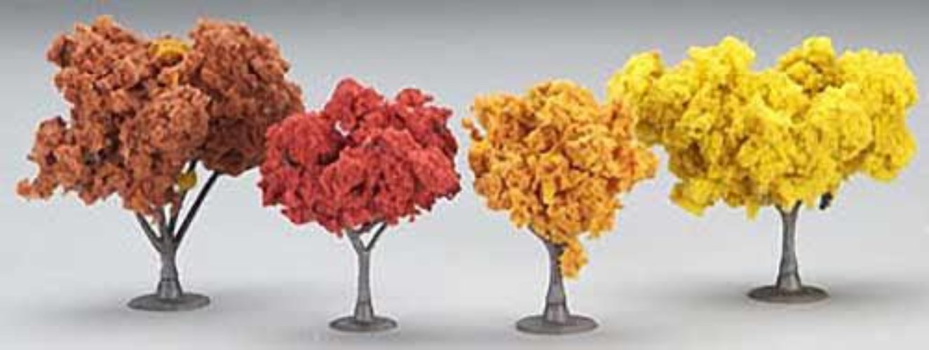 Woodland Scenics TR1576 N/HO Fall Deciduous Trees 2-3" (23) Train Scenery - PowerHobby