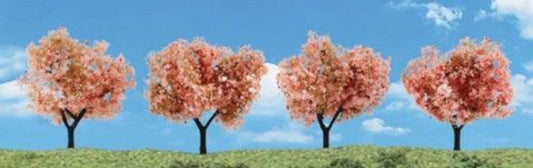 Woodland Scenics TR3593 N/HO Flowering Trees 2"-3" (4) Train Scenery - PowerHobby