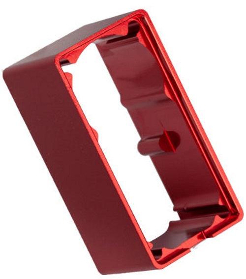 Traxxas Servo case Aluminum (Red-anodized) (Middle) (For 2255 servo) Bandit - PowerHobby