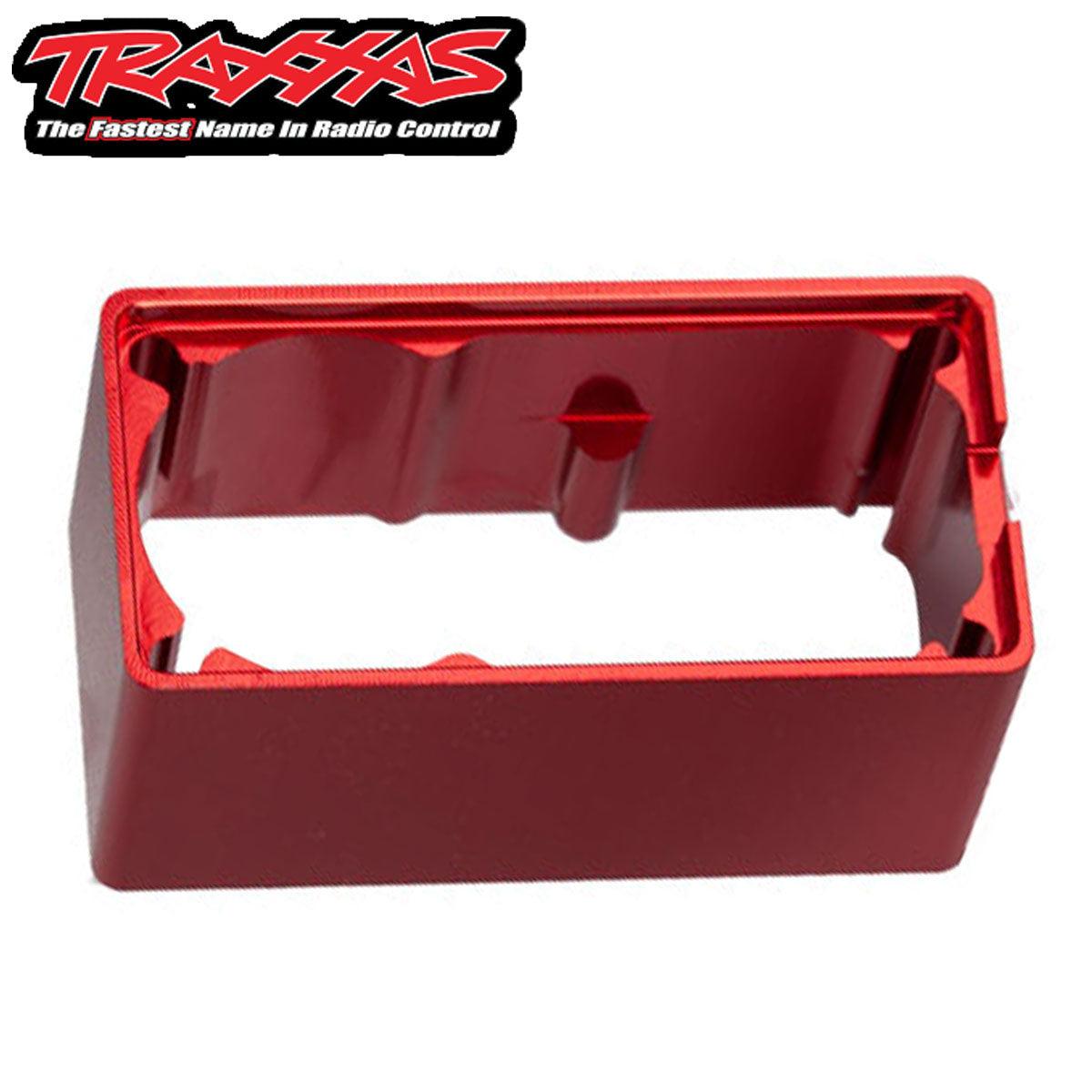 Traxxas Servo case Aluminum (Red-anodized) (Middle) (For 2255 servo) Bandit - PowerHobby