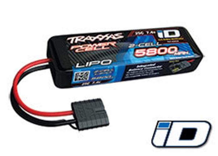 Traxxas 2843X LiPo Battery 2S 7.4V 5800mAh 25C w/iD Connector Desert Racer - PowerHobby