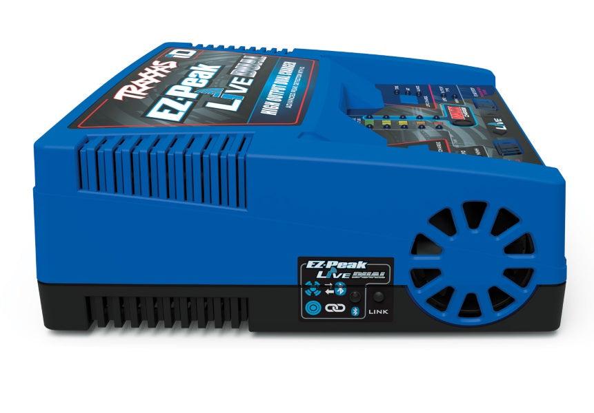 Traxxas 2973 EZ-Peak Live Multi-Chemistry Dual Battery Charger w/Auto iD 4s 200w - PowerHobby