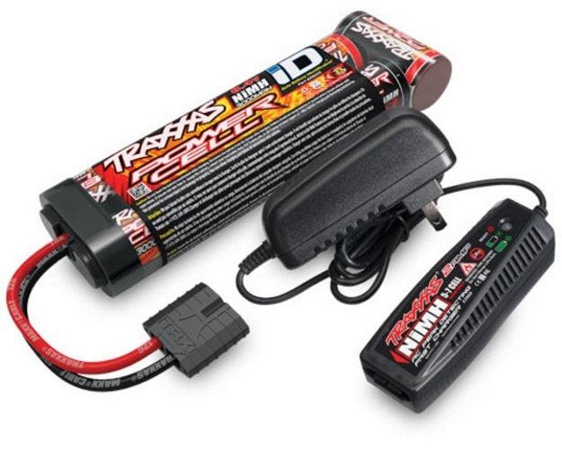 Traxxas 2983 NiMH 7C 8.4V 3000mAh w/iD Connector Battery w Charger - PowerHobby
