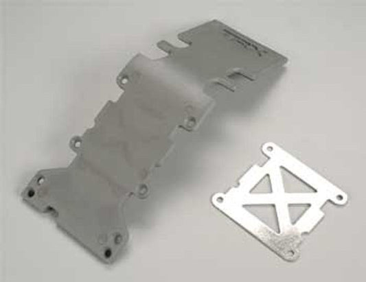 Traxxas 4938A Skid Plate Rear Plastic Gray T-Maxx S-Maxx E-Maxx - PowerHobby