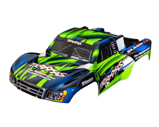 Traxxas 6928G Body Green/Blue: Slash 4X4 & Slash 2WD & VXL - PowerHobby