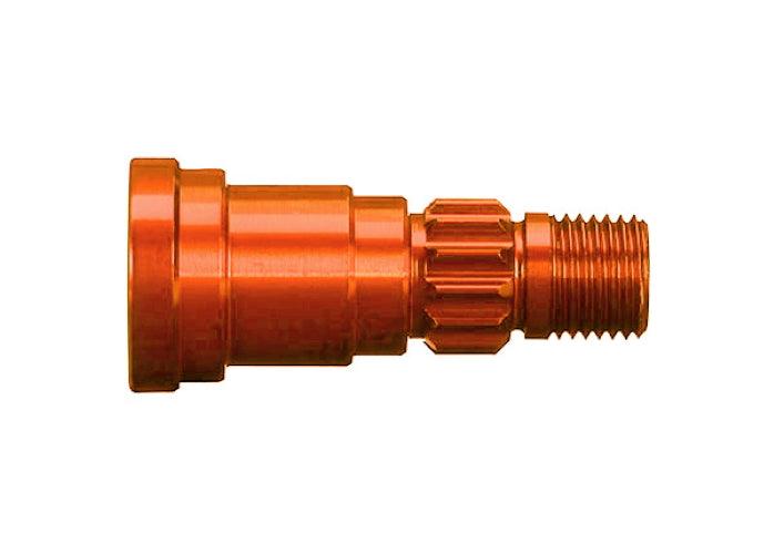 Traxxas Stub Axle Aluminum (Orange-Anodized) (1) (For Use Only with #7750X) - PowerHobby