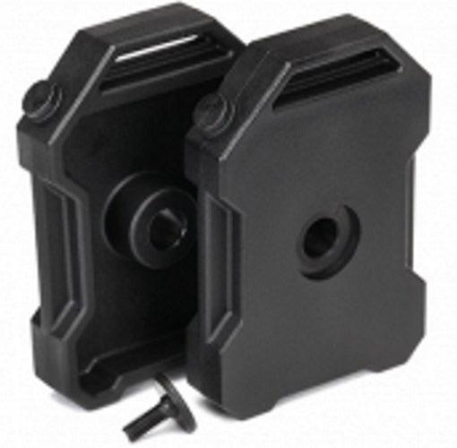 Traxxas 8022T Fuel Canisters (Black) (2)/ 3x8 FCS (1) TRX-4 - PowerHobby