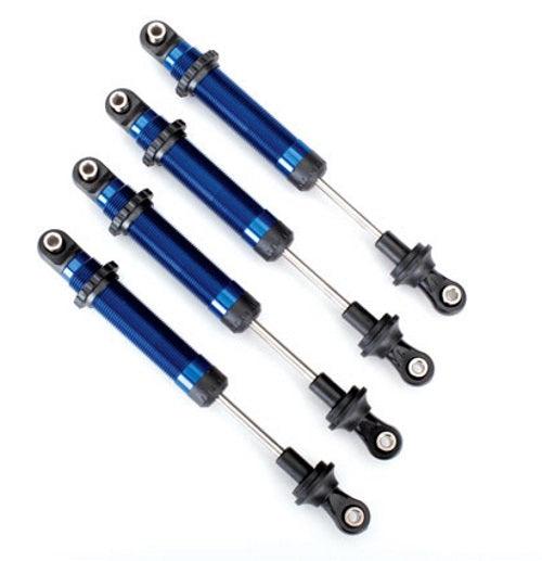 Traxxas 8160X Shocks GTS Aluminum (Blue-Anodized) For #8140X TRX-4 - PowerHobby