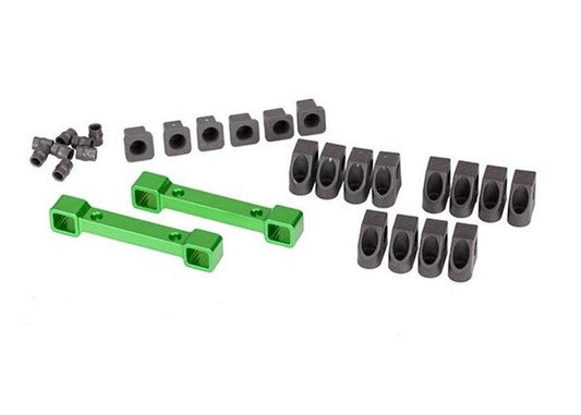 Traxxas 8334G Green Aluminum Suspension Arm / Mount Set 4-Tec 2.0 - PowerHobby
