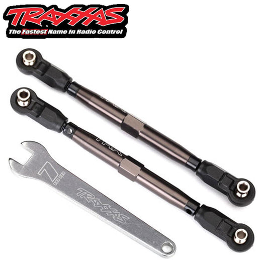 Traxxas Toe Links Front (Tubes Dark Titanium Anodized, 7075-T6 Aluminum) UDR - PowerHobby