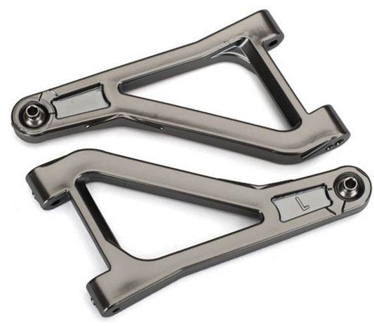 Traxxas Suspension Arms Upper (Left & Right) (Satin Black Chrome-Plated) UDR - PowerHobby