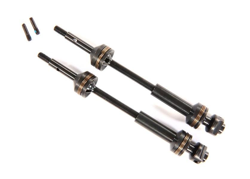 Traxxas 9052X Rear Steel-Spline Constant-Velocity Driveshafts (2) Slash Rustler - PowerHobby